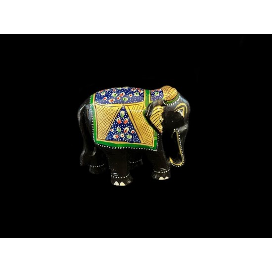 ELEFANTE DE MADERA PINTADO GRANDE 'SM232'