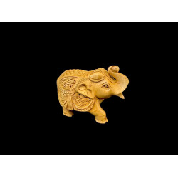 ELEFANTE TALLADO DE MADERA CHICO 'E105'