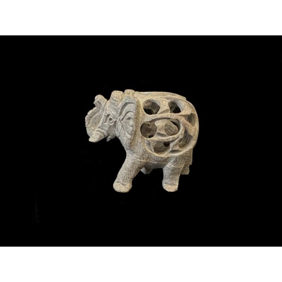 ELEFANTE DE PIEDRA CON CRIA MEDIANO 'SM223'