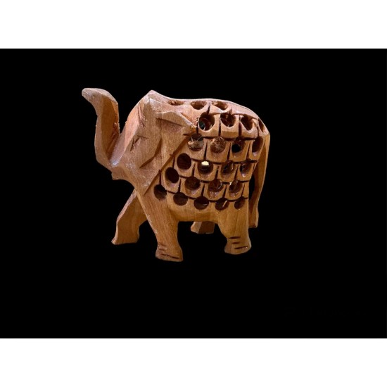 ELEFANTE DE MADERA CON CRIA XL 'SM224'