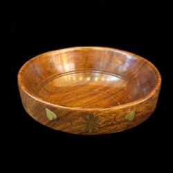 PLATO DE MADERA CON BRONCE NRO 3