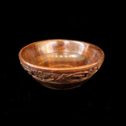 PLATO DE MADERA TALLADO NRO 3